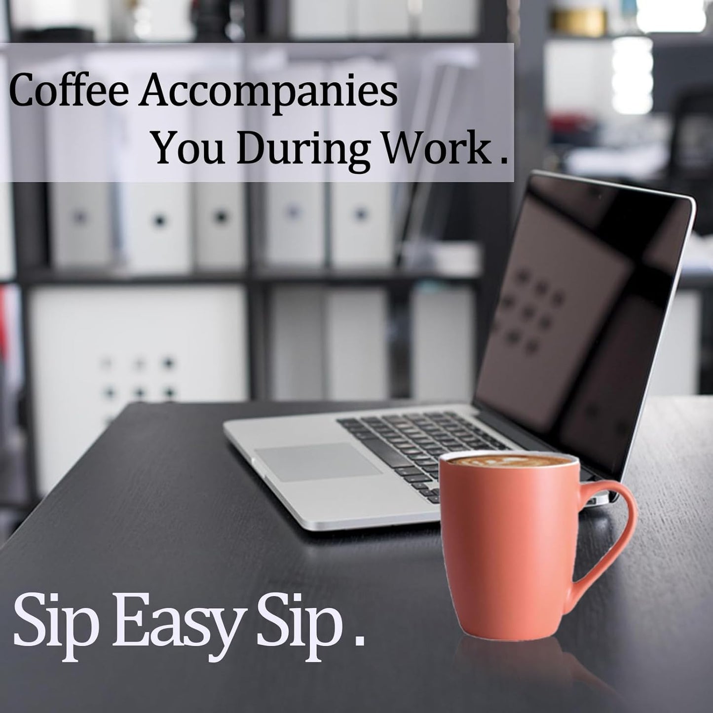 Coffee Mugs Set of 6, 12oz Ceramic Coffee Mugs with Handle, Matte Porcelain Orange Coffee Mug for Latte, Tea, Cocoa, Cappuccino, Cups for Women Men for Home Restaurant Mug (Orange)