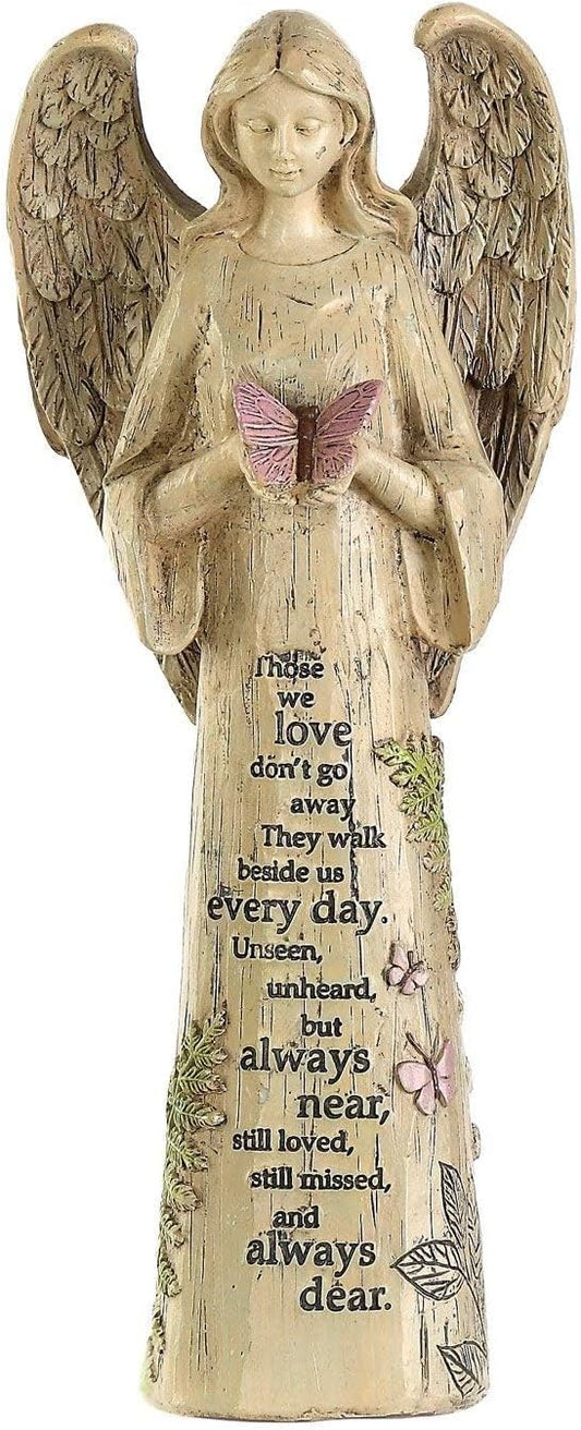 Topadorn Garden Statuary Outdoor Praying Angel Resin Figurines,Collectible Sculptures,10" H