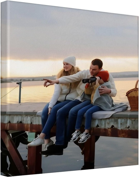 Personalized Custom Canvas Wall Art, Custom Canvas Prints With Your Photos, Customized Wall Art For Bedroom Unique Gift For Christmas Valentine'S Day Wedding Housewarming For Mom Women And Men 12×12