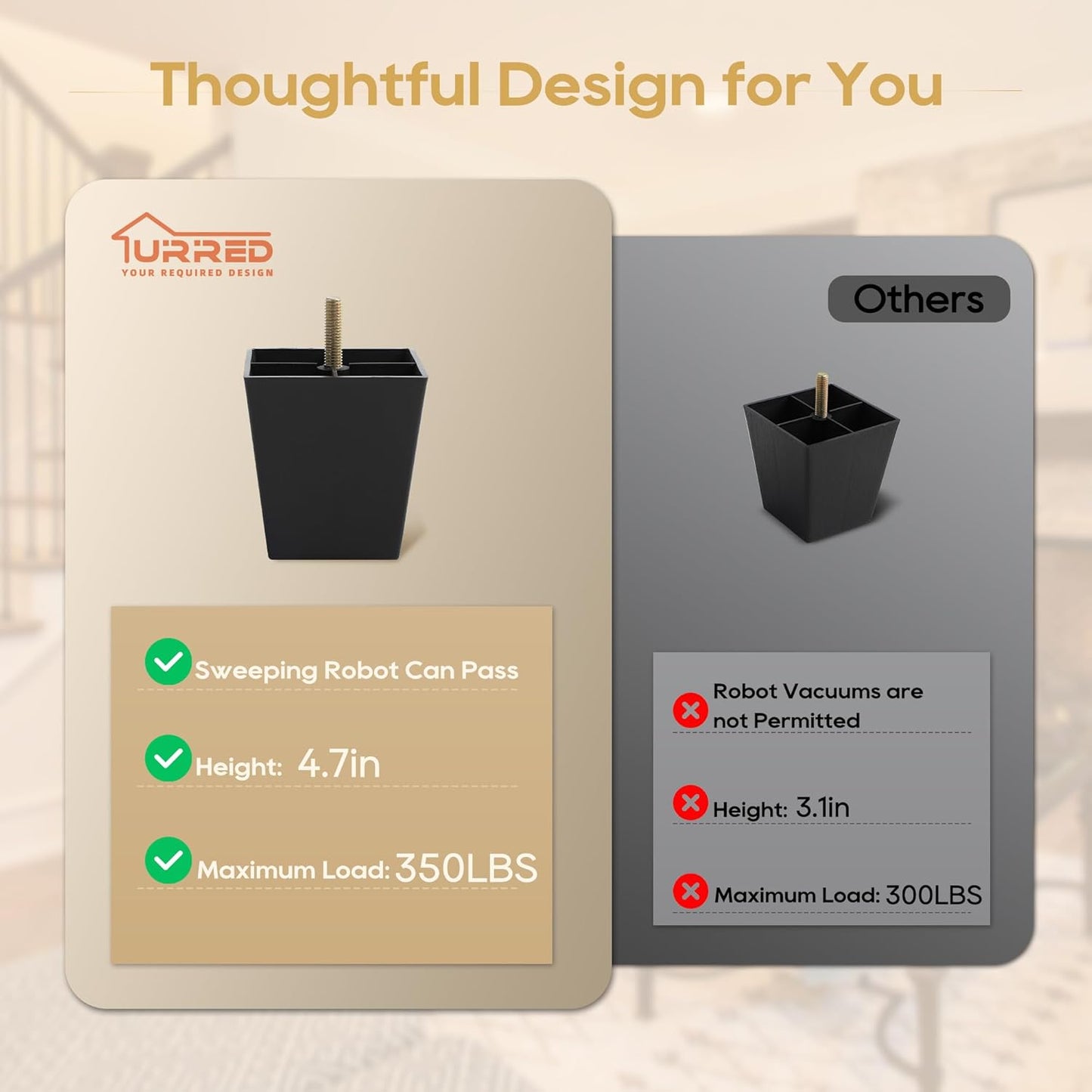 URRED Modular Sectional Sofa Comfy Cloud Couch, Modern Chenille Sofa Sleeper Deep Seat Couches with Ottoman/Pillows for Living Room (Gray, 82.6''- 2 Ottomans)