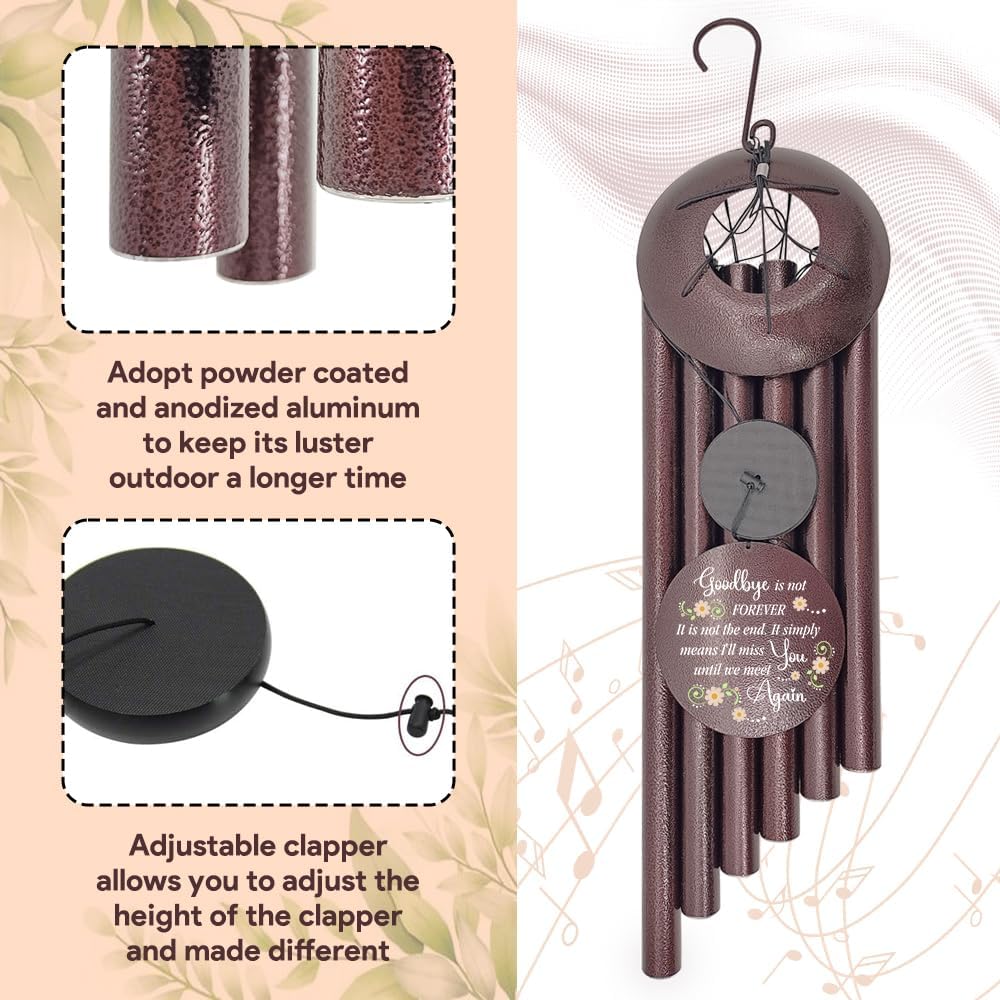Personalized Sympathy Wind Chimes Gift, Memorial Wind Chimes, for Loss of Loved One Prime, Bereavement/Sympathy/Memorial Gift for Loss of Mother Father Husband Condolence Remembrance