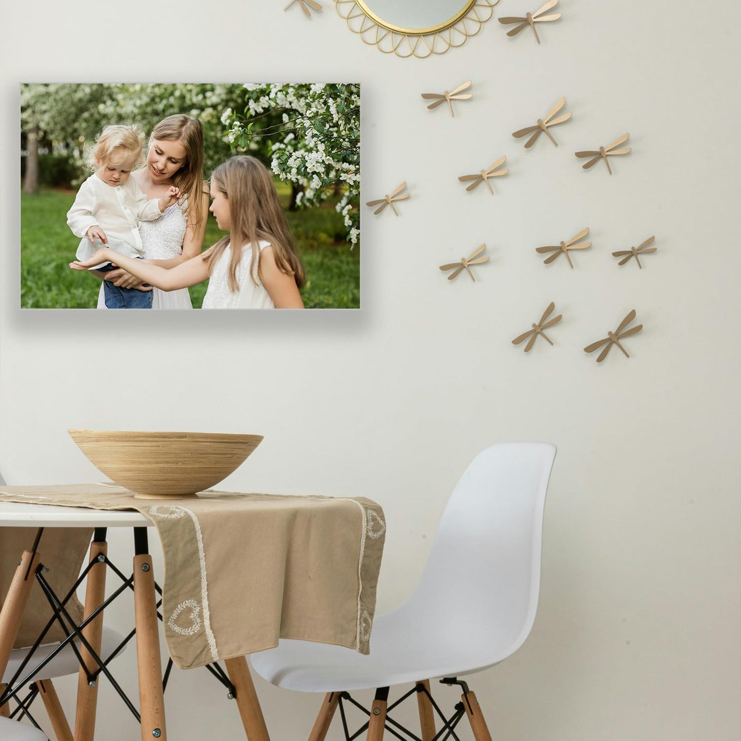 Custom Framed Canvas Prints With Your Photos-Personalized Picture To Canvas Wall Art ，Home Decoration Gifts Holiday Gifts