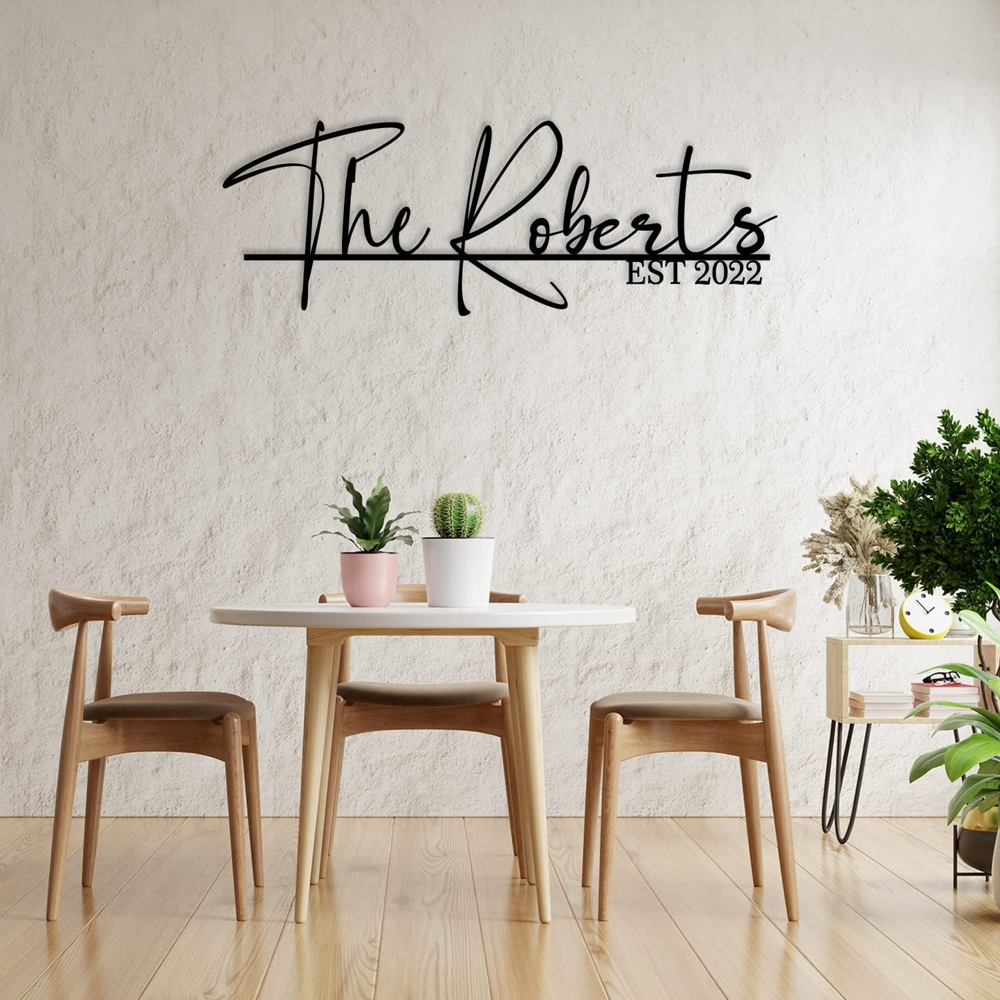 Personalized Family Name Sign Custom Metal Last Name Sign Metal Family Name Sign Wall Decor Personalized Name sign for Home Initial Split Letter Signs Door Established Split Letter Wedding Gift