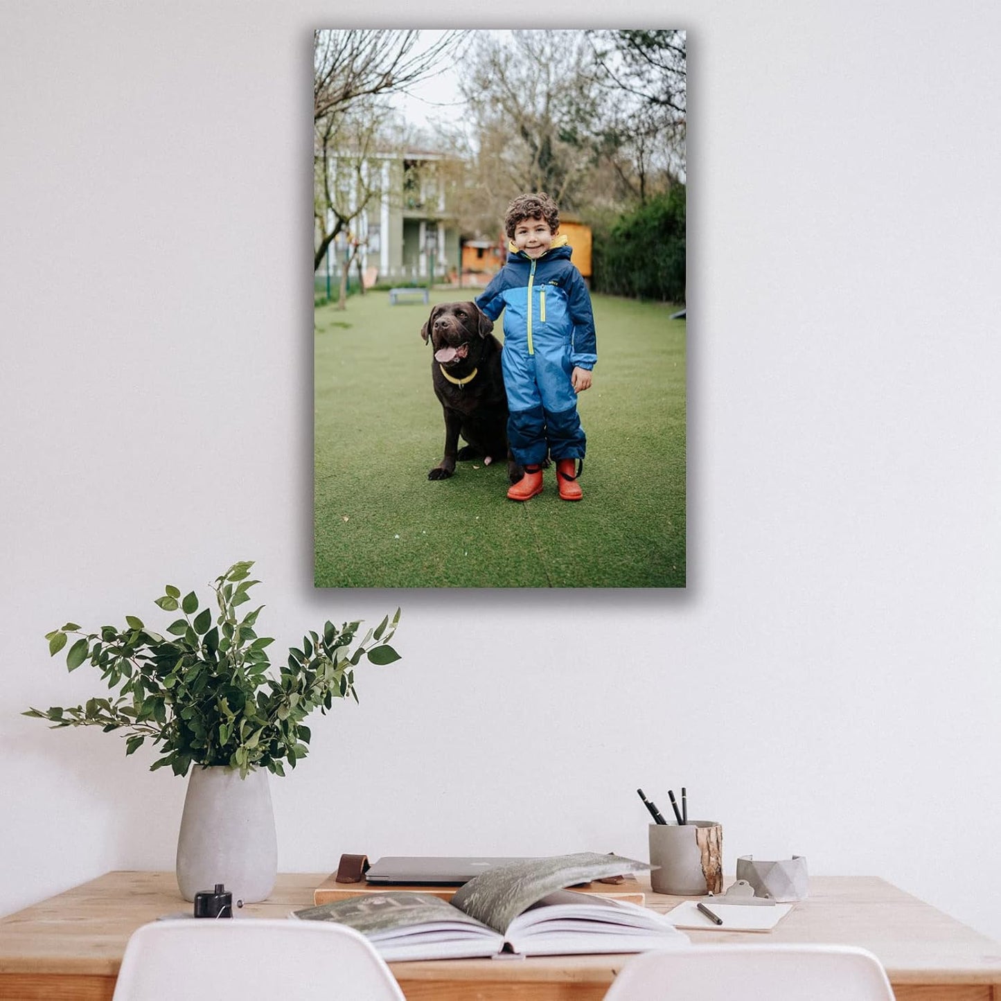 Custom Canvas Prints with Your Photos Custom Wall Art Personalized Canvas Pictures for Pet/Family Gifts for Mom/Men/Women (24'' W x 24'' H)