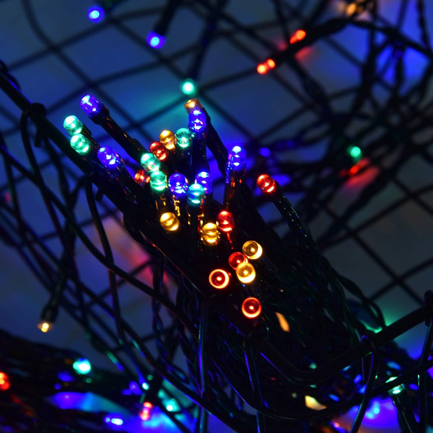 2 Pack 200 LED Solar String Lights, 85.2ft 8 Modes Solar String Lights for Outside, Waterproof and Solar Powered Outdoor String Lights for Holiday Christmas Yard Garden Tree Wedding Party (Multicolor)