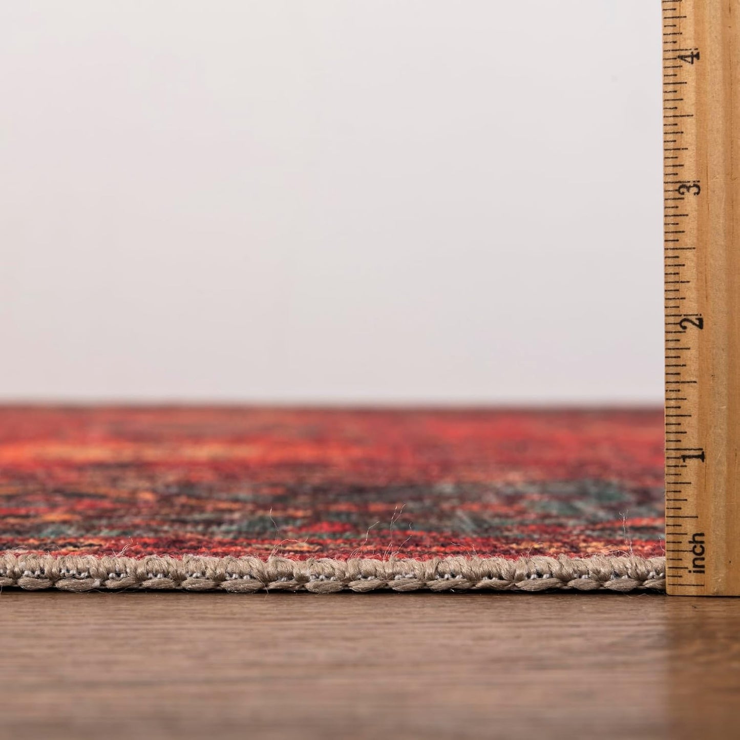 Keen Home Design 10x14 Rug - Machine Washable Area Rug with Non-Slip Backing, Ideal for Living Room, Dining Room, Bedroom - Vintage, Easy Clean, Durable, Low Pile Rug - (9'7" x 14')