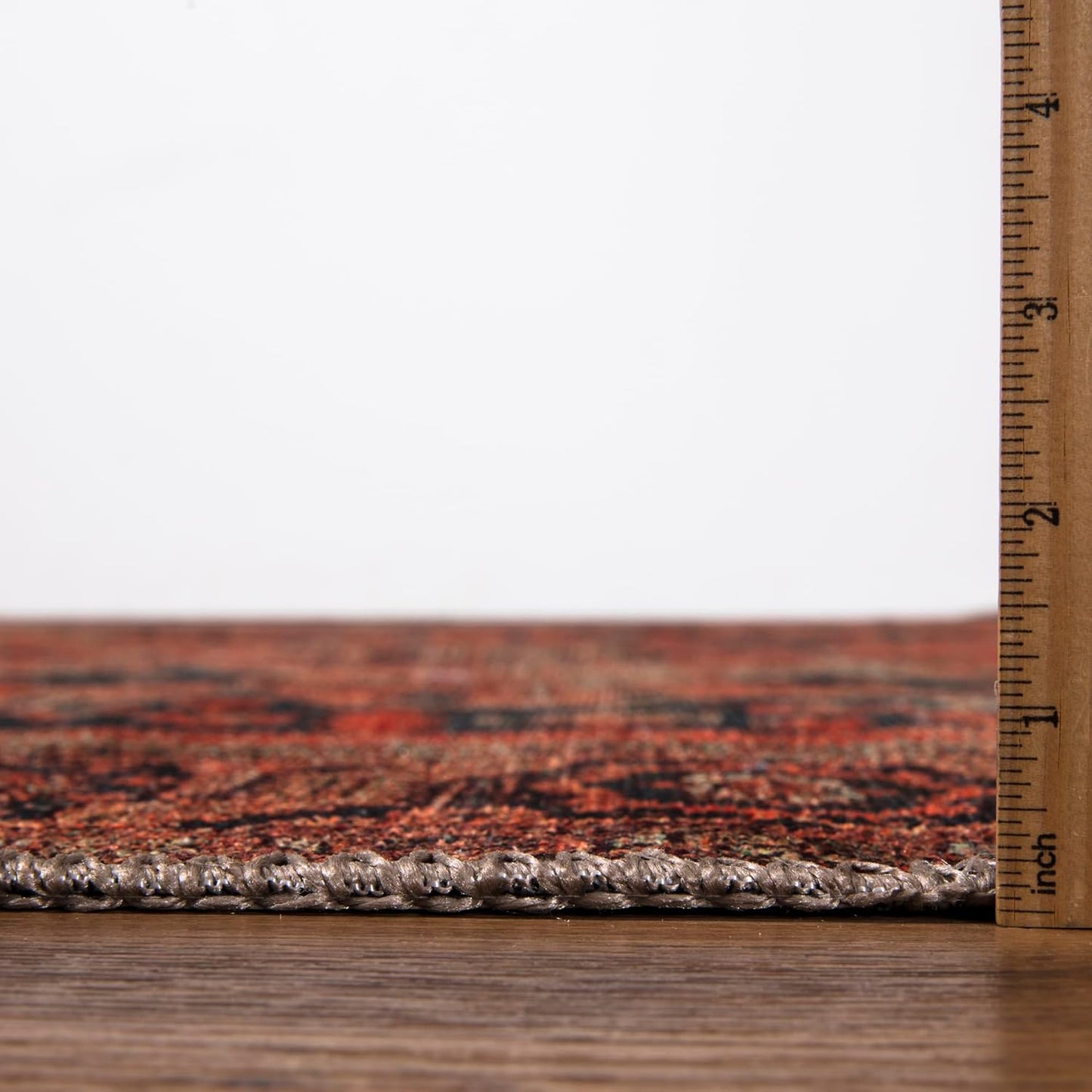 Keen Home Design 2x10 Rug - Machine Washable Runner Rug with Non-Slip Backing, Ideal for Hallway, Entryway, Kitchen, Laundry Room - Vintage, Easy Clean, Durable, Low Pile - (2'6" x 10')