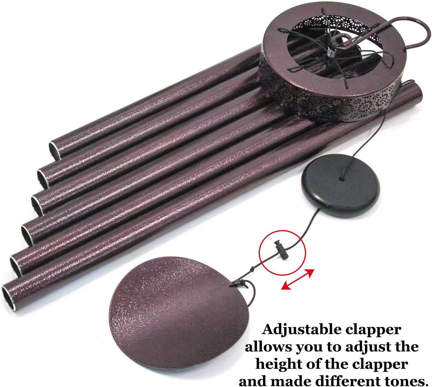 Large Wind Chimes with 6 Heavy Tubes for Outside Deep Tone - 48" Wind Chimes Outdoor Clearance, Deep Tone, Windchimes Outdoors, Memorial, Sympathy Gift, Garden Patio Yard, Home Decorate-Bronze