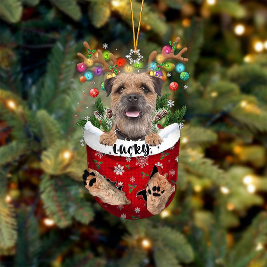 Border Terrier Christmas Tree Decor, Dog Lovers Gift Idea, Xmas Tree Ornament