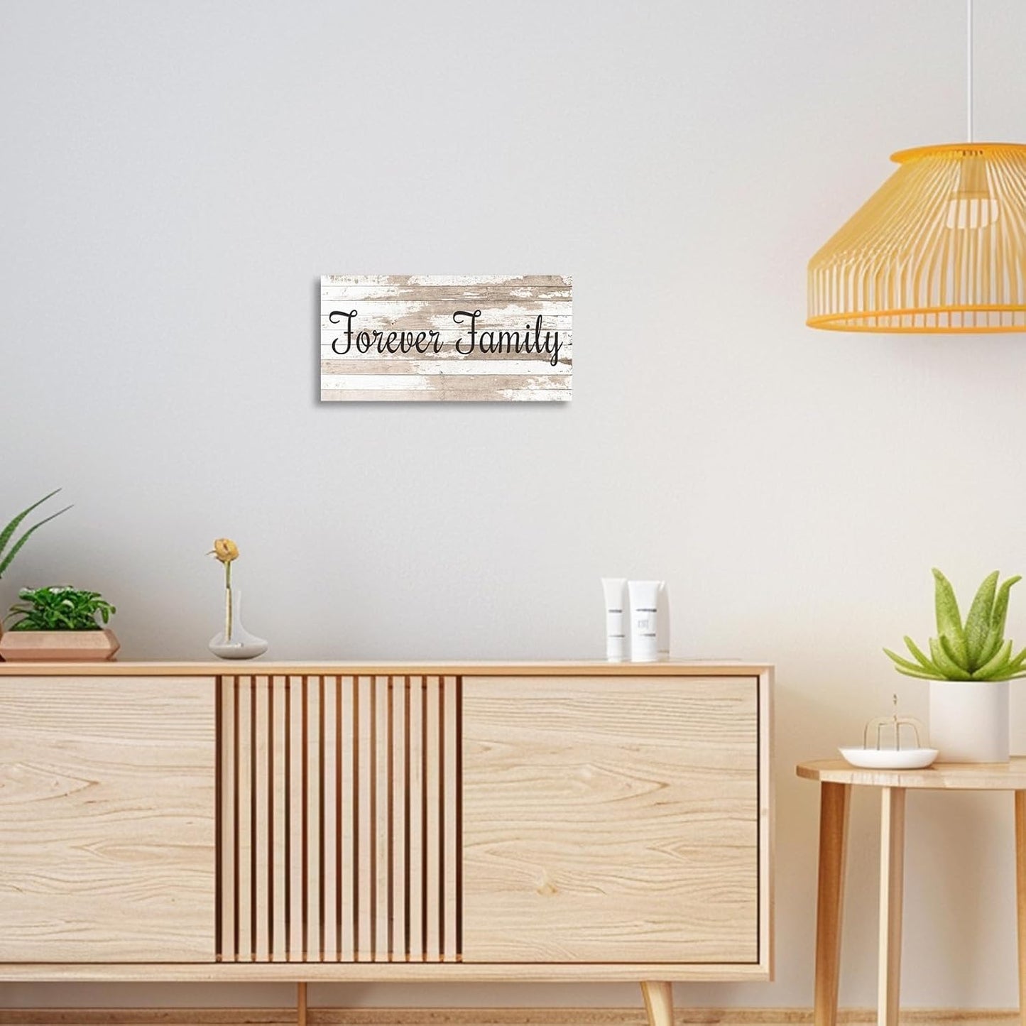 CHAOSETKEN Custom Text Sign Wall Art Personalized Family Quote Wall Decor Family Sign Canvas Prints Customized Wood Text Quote Pictures Rustic Farmhouse Decor Framed (32L x 16W)