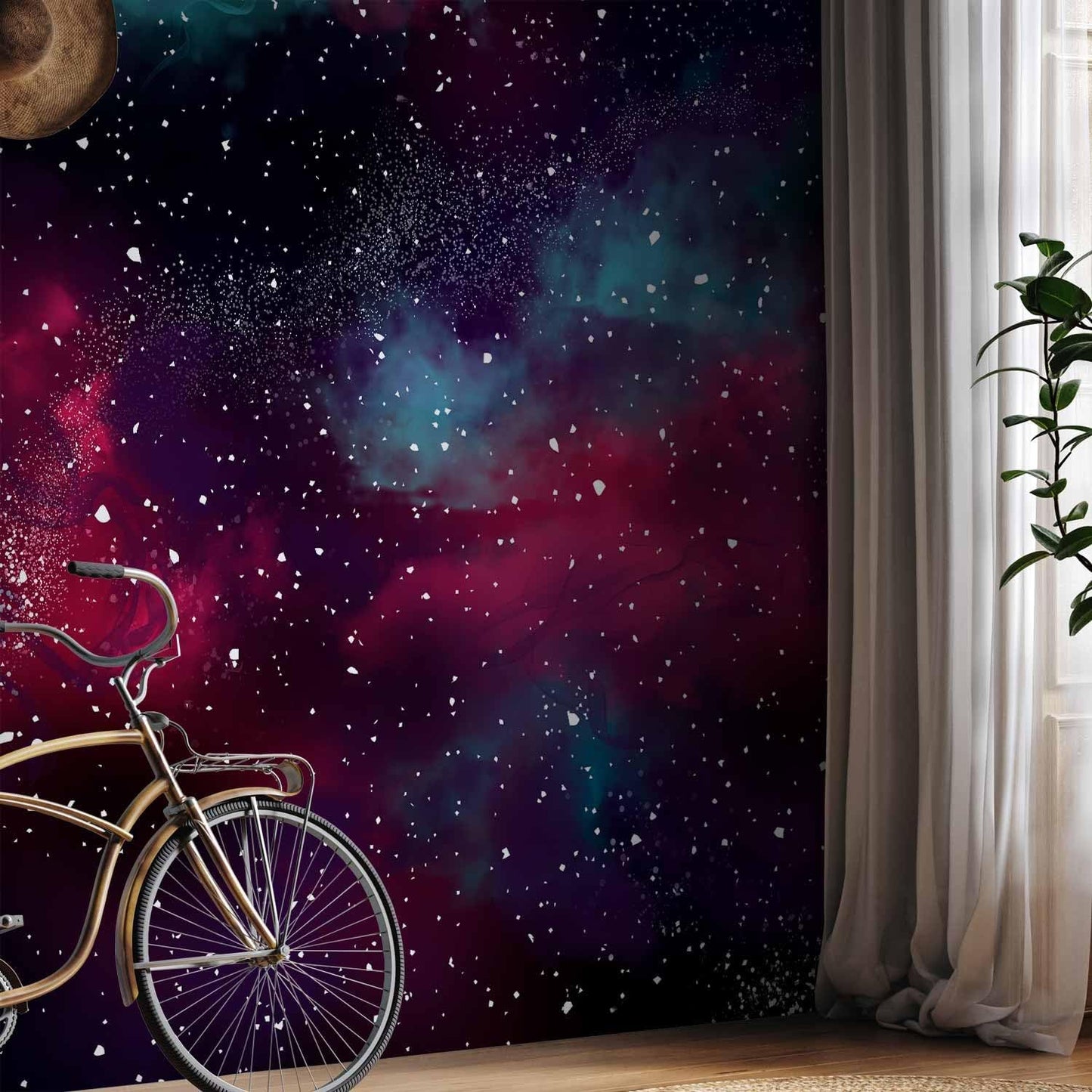 artgeist Wall Mural Space 116x83 in - Peel and Stick Self-Adhesive Wallpaper Removable Large Sticker Foil Wall Decor Print Design Mural Galaxy Universe Cosmos Sky a-A-10326-a-a