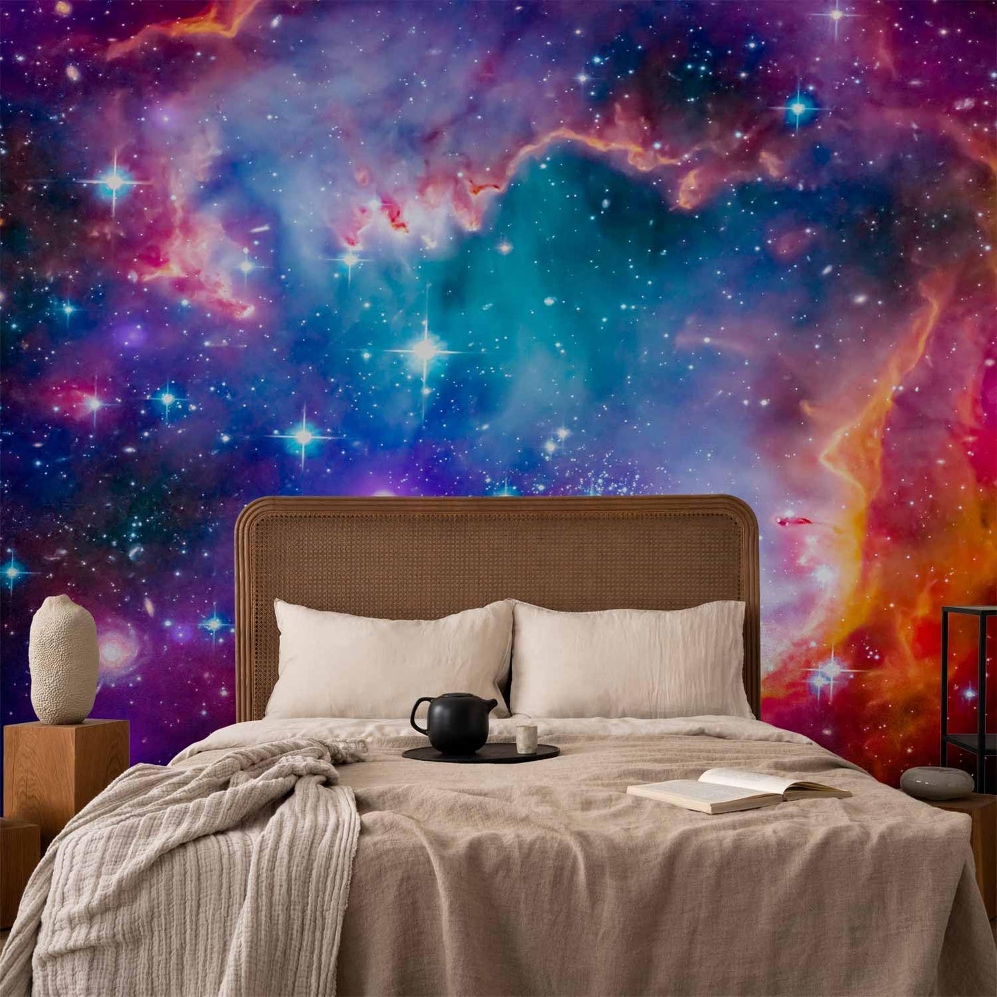 artgeist Wall Mural Abstract 135x101 in - Peel and Stick Self-Adhesive Wallpaper Removable Large Sticker Foil Wall Decor Print Picture Image Design Abstract Cosmos Sky Star i-G-10010-a-a