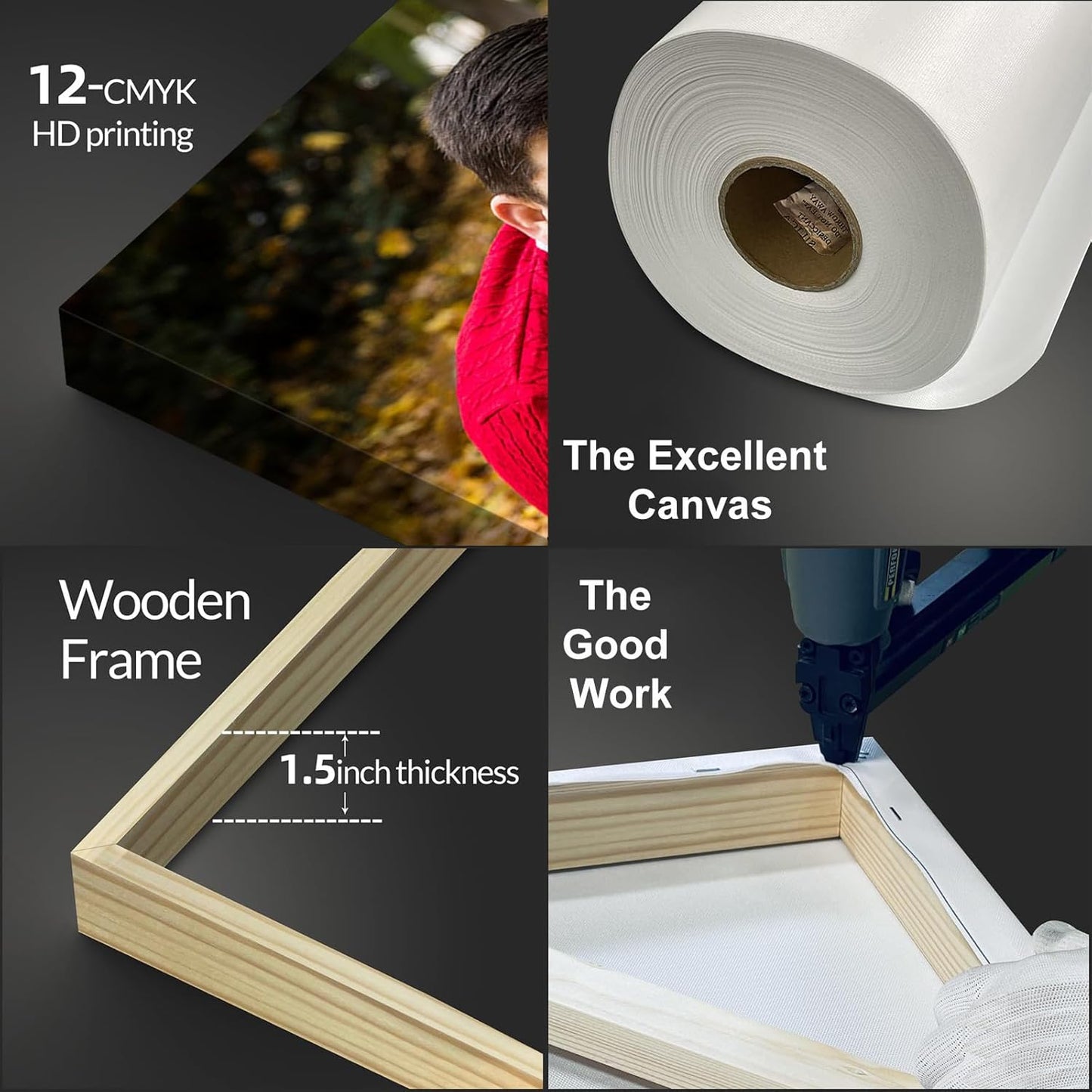 Wewejia Personalized Photo to Canvas Print 40×28 Inch - Canvas Prints With Your Photos on Custom Wall Art for Bedroom, Living Room, Wedding Baby Pet Family Picture Wall Art