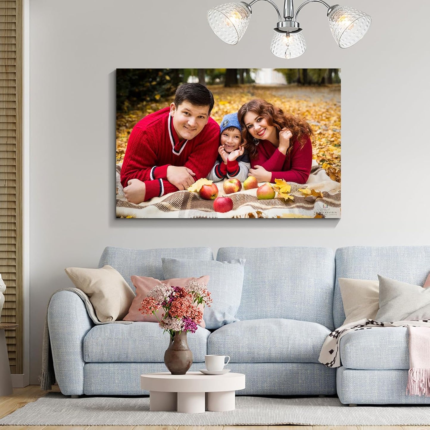 Wewejia Personalized Photo to Canvas Print 40×28 Inch - Canvas Prints With Your Photos on Custom Wall Art for Bedroom, Living Room, Wedding Baby Pet Family Picture Wall Art
