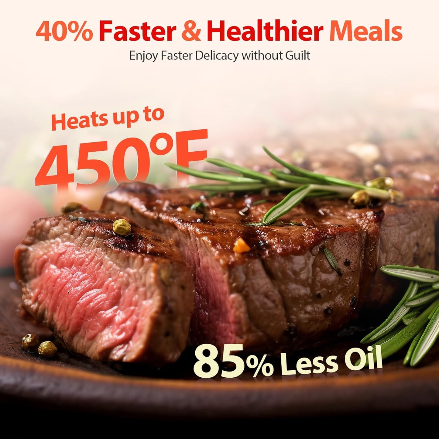 Air Fryer, Beelicious 8-in-1 Smart Compact 4QT Air Fryers,Shake Reminder,450°F Digital Airfryer with Flavor-Lock Tech,Tempered Glass Display,Dishwasher-Safe & Nonstick,Fit for 1-3 People, Bright White