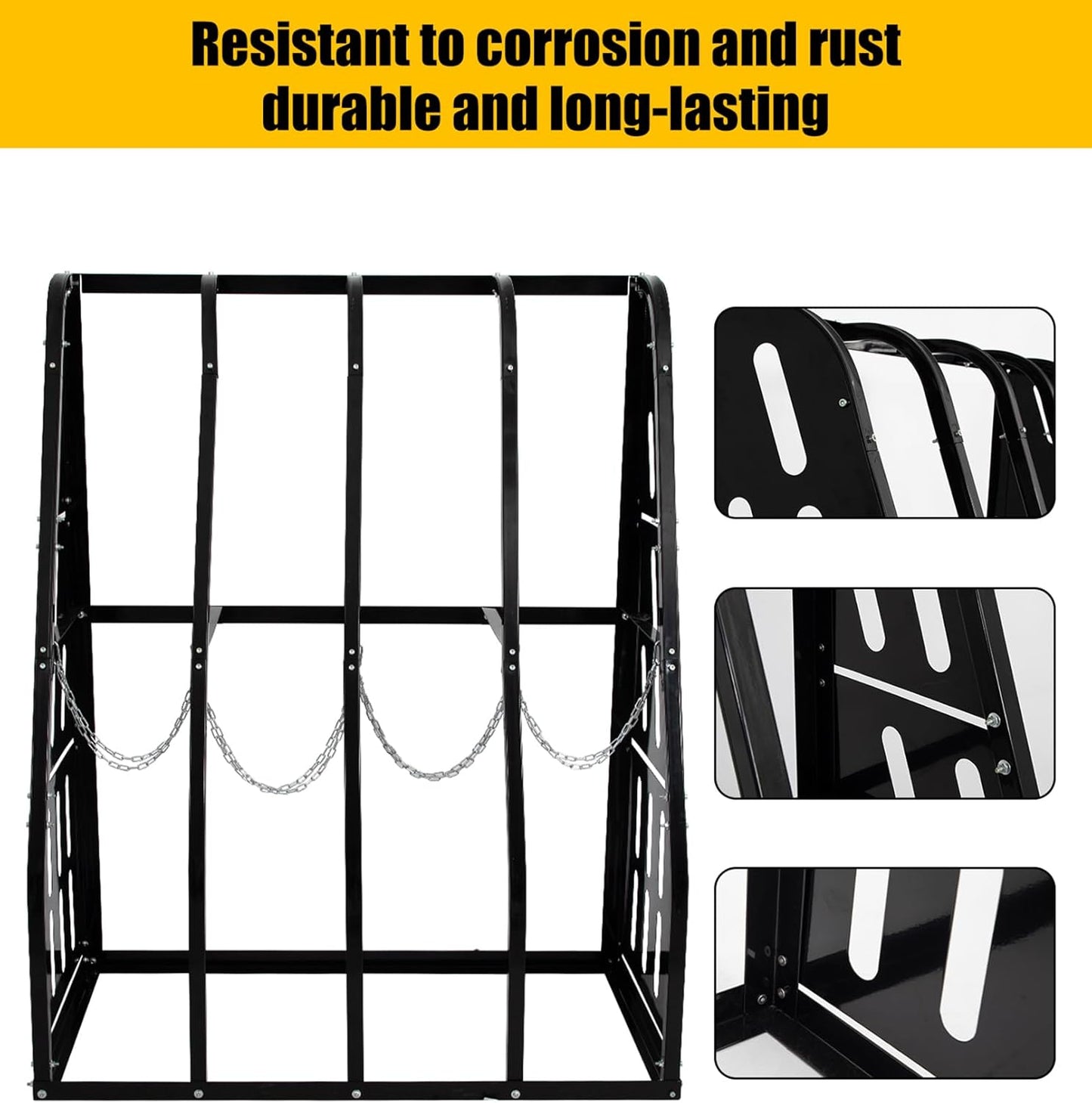 Vertical Bar Rack Standing Steel Vertical Long Parts Industrialized Large Capacity Storage Racks Rugged and Durable for Factories, Warehouses, Garages