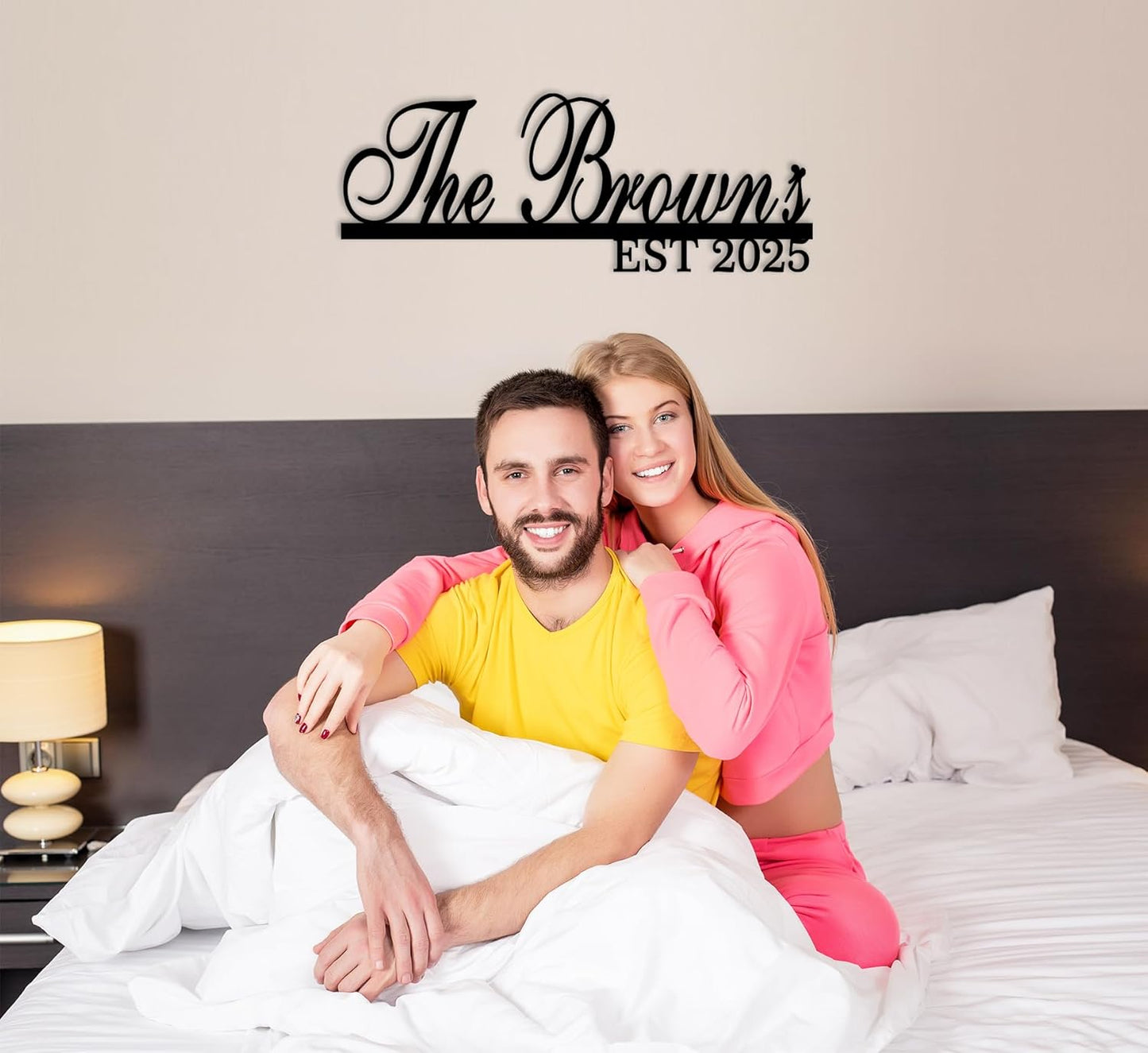 Personalized Family Name Sign Custom Metal Last Name Sign Metal Family Name Sign Wall Decor Personalized Name sign for Home Initial Split Letter Signs Door Established Split Letter Wedding Gift