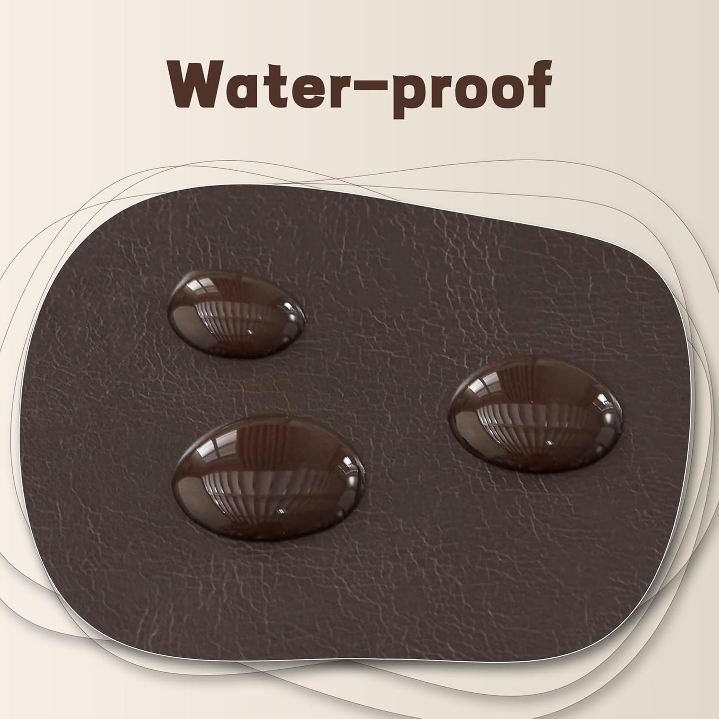 30-Inch Round Storage Ottoman, Modern Ottoman Coffee Table with Removable Top for Living Room, Bedroom, Office (Brown)