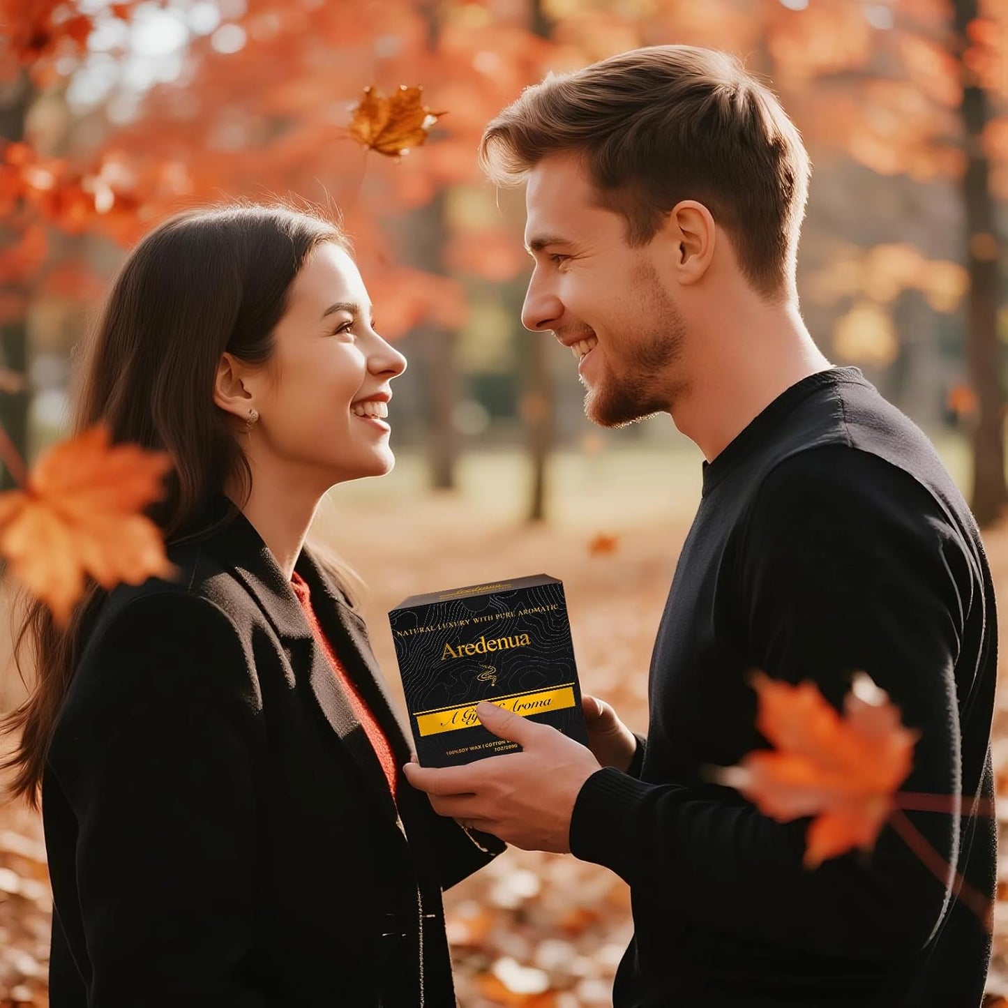 Fall Candles - Apple Pie Candle | Apple Scented Candles for Thanksgiving, 7oz Fall & Winter Soy Candle for Home Scented, 50 Hours Burn Time, Harvest Holiday/Halloween/Autumn Gifts for Women Men