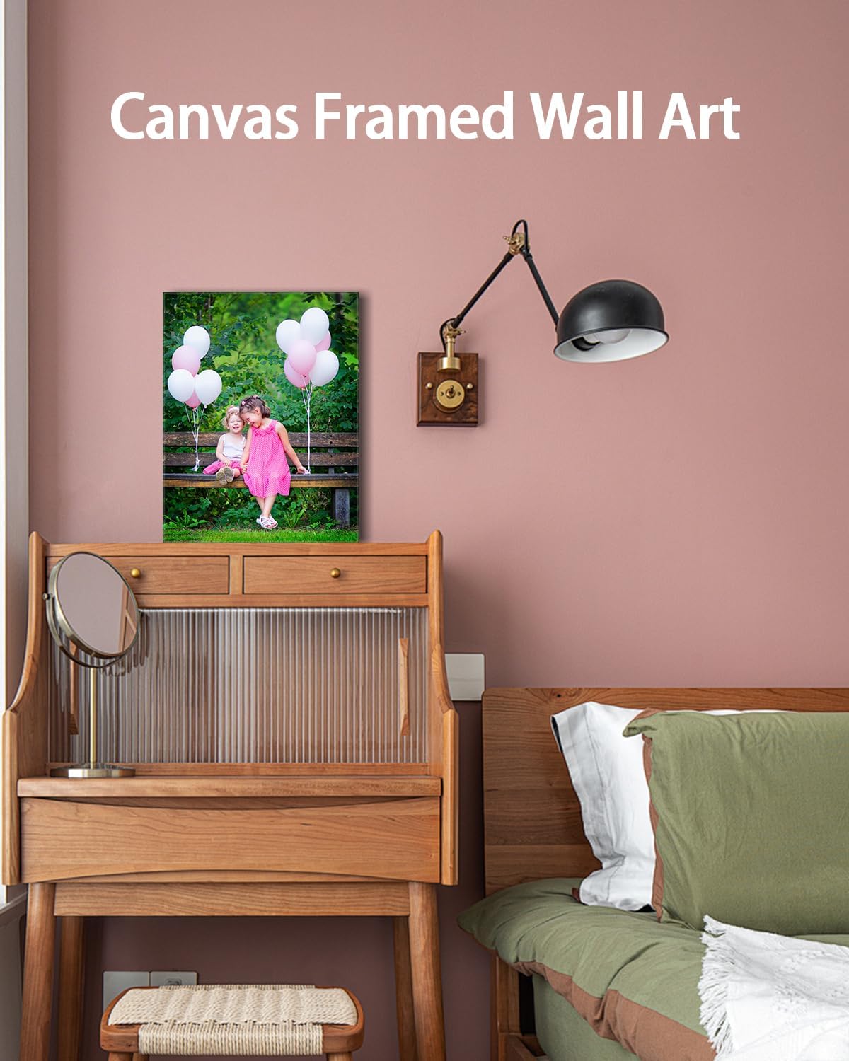 AbcCustomize Canvas Prints with Your Photos, Personalized Photo To Canvas Print for Bedroom, Living Room, Farmhouse Office Decor,Custom Canvas Wall Art for Gifts & Keepsakes, Ready to Hang