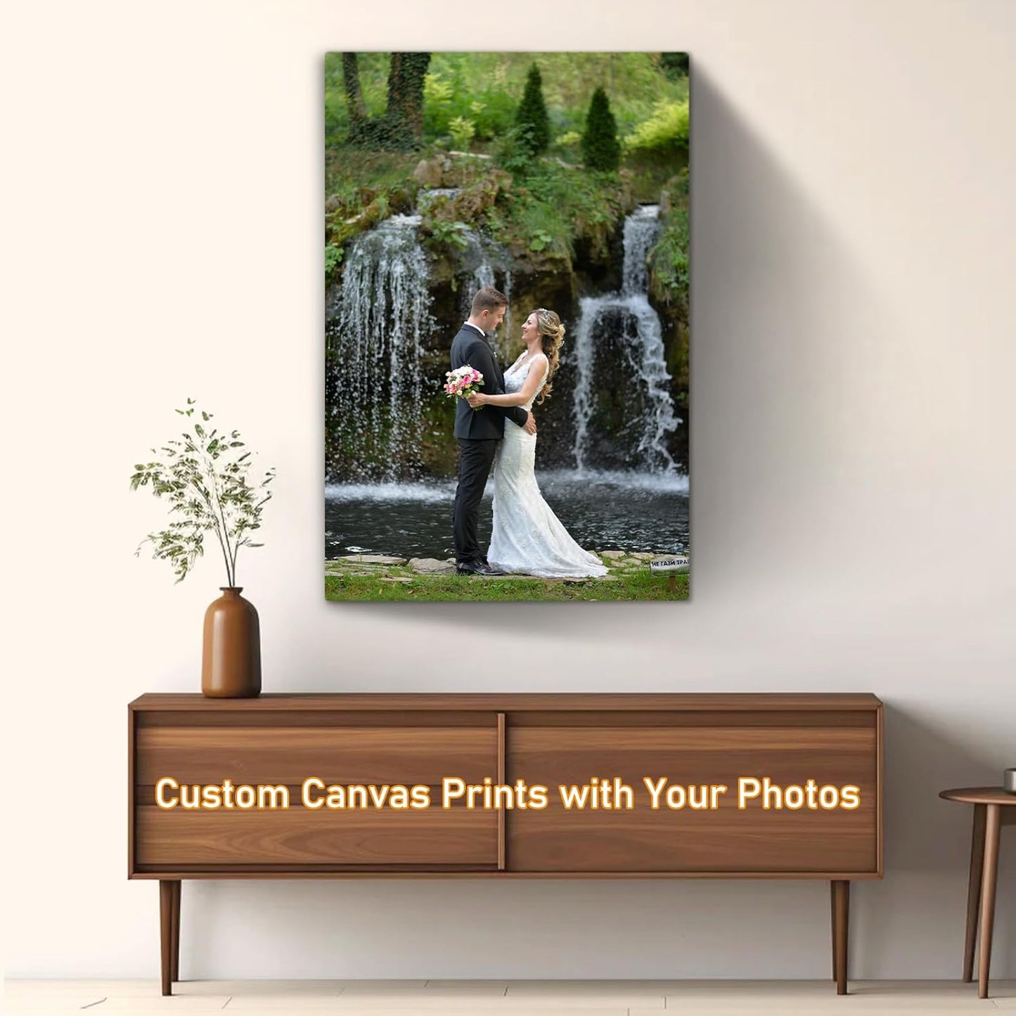 xzartdiy Custom Canvas Prints with Your Photos - Personalized Picture Print Customized Gifts for Family Home Office Wall Art Decor, Wrapped Canvas 20x30inch