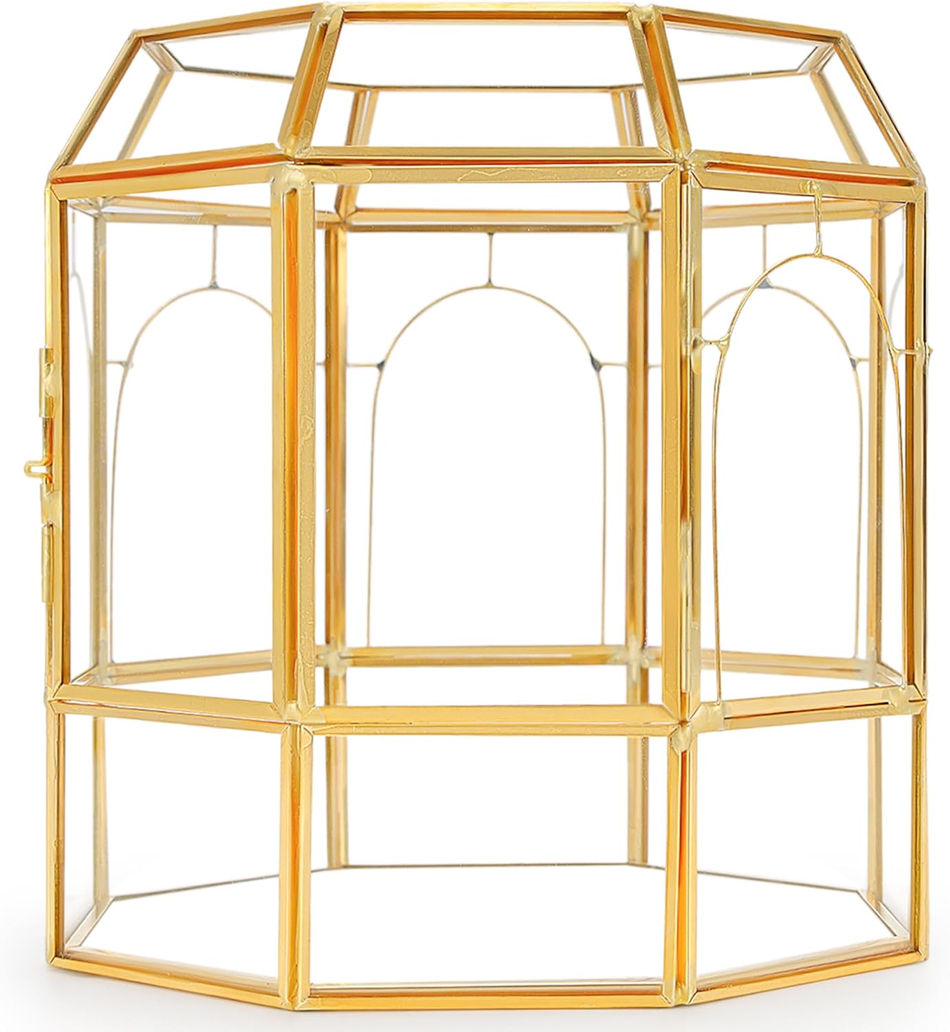 Large Glass Terrarium Handmade, Centerpiece Display Box Gift Planter Containers Indoor Terrariums House for Succulent Cacti Air Plants Miniature Fairy Garden