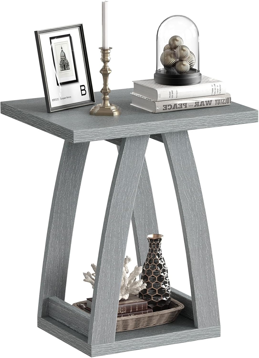 End Table, Side Table, Nightstand, Sofa Side Table with Shelf, Modern End Table for Living Room, Bedroom