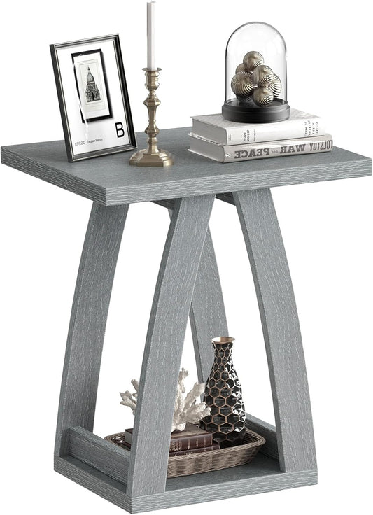 End Table, Side Table, Nightstand, Sofa Side Table with Shelf, Modern End Table for Living Room, Bedroom