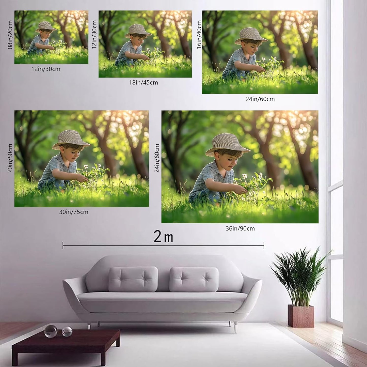 Unframed Rolled Canvas Prints with Your Photos Custom Poster Prints Personalized Your Photo On Canvas for Bedroom Living Room Office 36x24in
