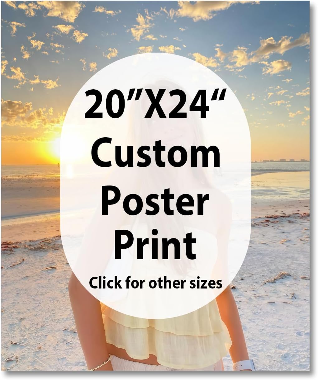 Canvas Prints With Your Photos, Custom Poster On Canvas (Unframed 20x24) Transform Your Photos Into Stunning Framed Wall Art Digitally Printed Photo To Canvas Ideal For Home Decor Gifts Keepsakes