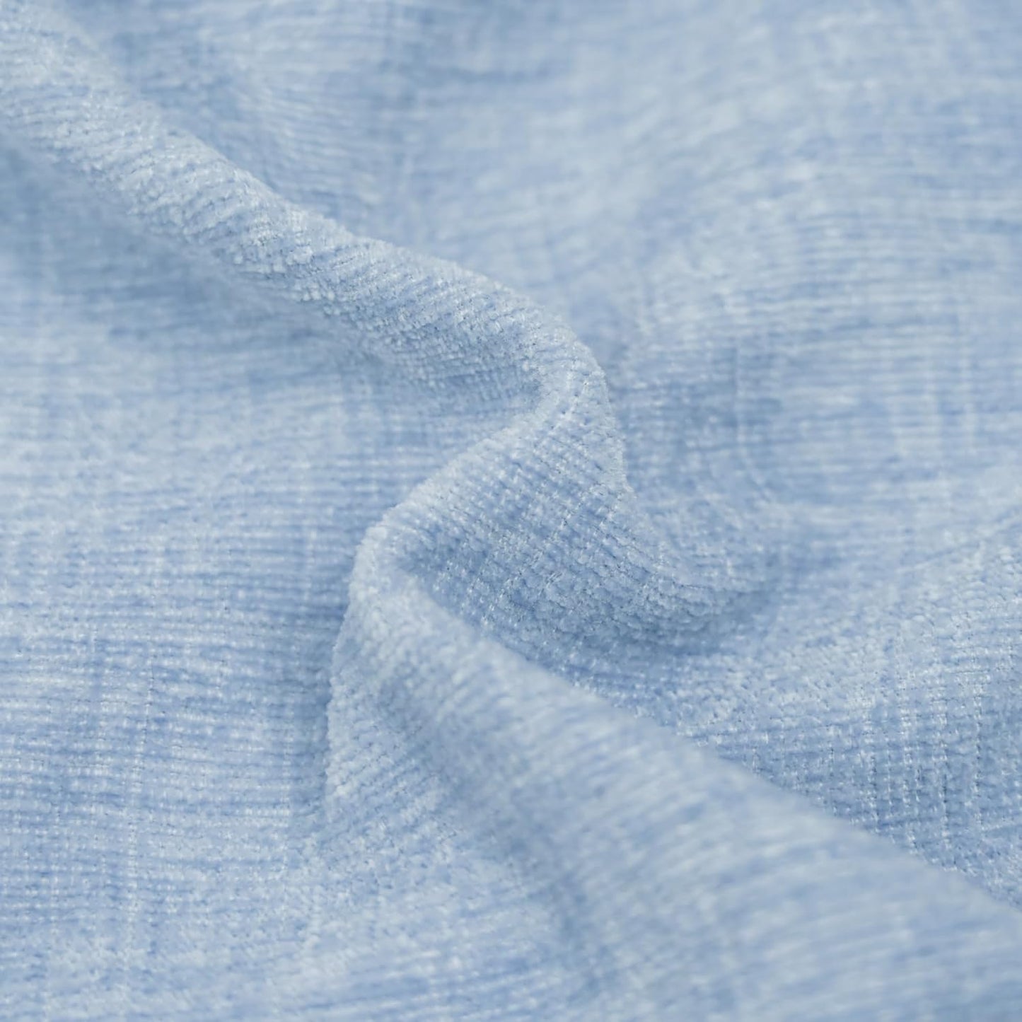 CaliTime Throw Pillow Covers Decorative 18 X 18 Inches Pack of 2 Cozy Chenille Cushion Cases for Couch Sofa Bed Living Room Home Baby Blue