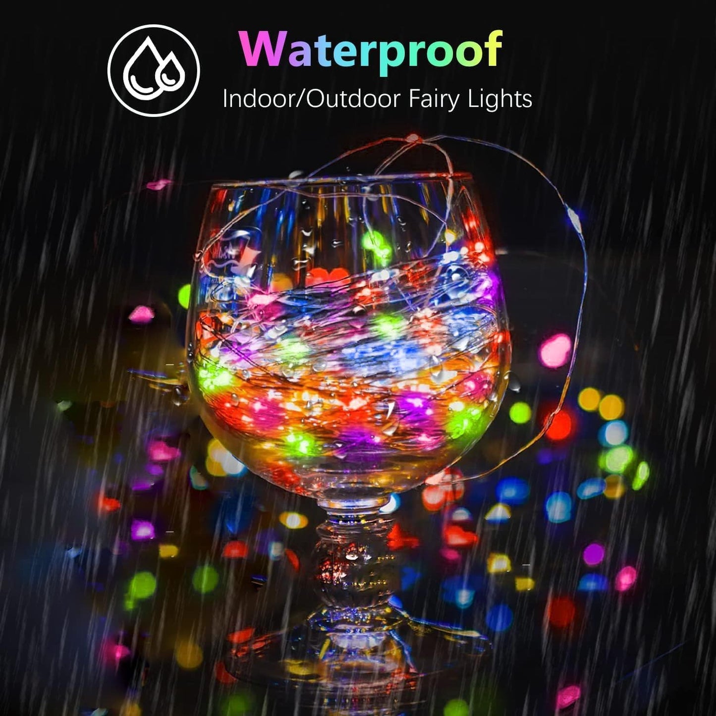 2 Pack Each 20FT 60LED Fairy Lights Battery Operated, RGB Color Changing String Lights, Indoor & Outdoor Battery Twinkle Light with Timer and Remote for Bedroom Wedding Birthday Halloween Decorations