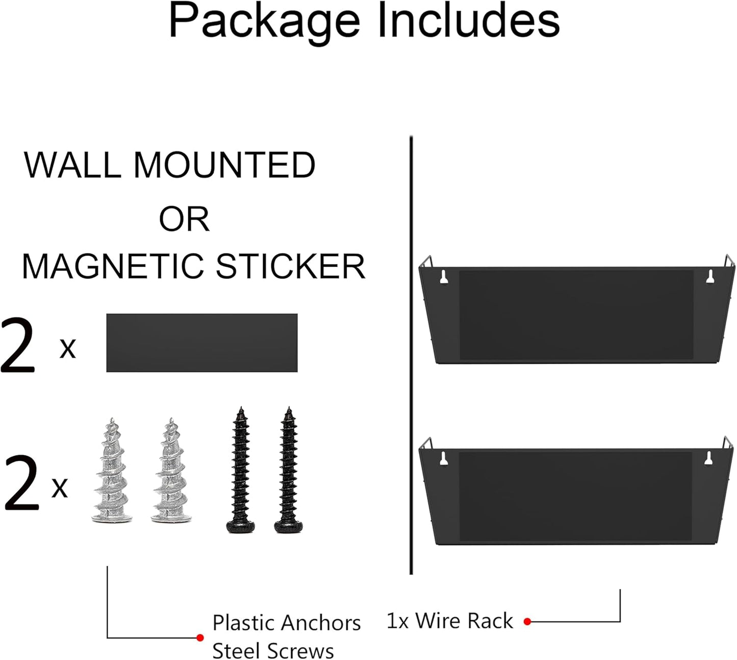 Magnetic Kitchen Organizer for Refrigerator Spice Rack Organizer Metal Magnet Shelf For Waching Machine Strong Magnetic Fridge Shelf for Microwave Kitchen Pantry Organizer No Drilling Installation