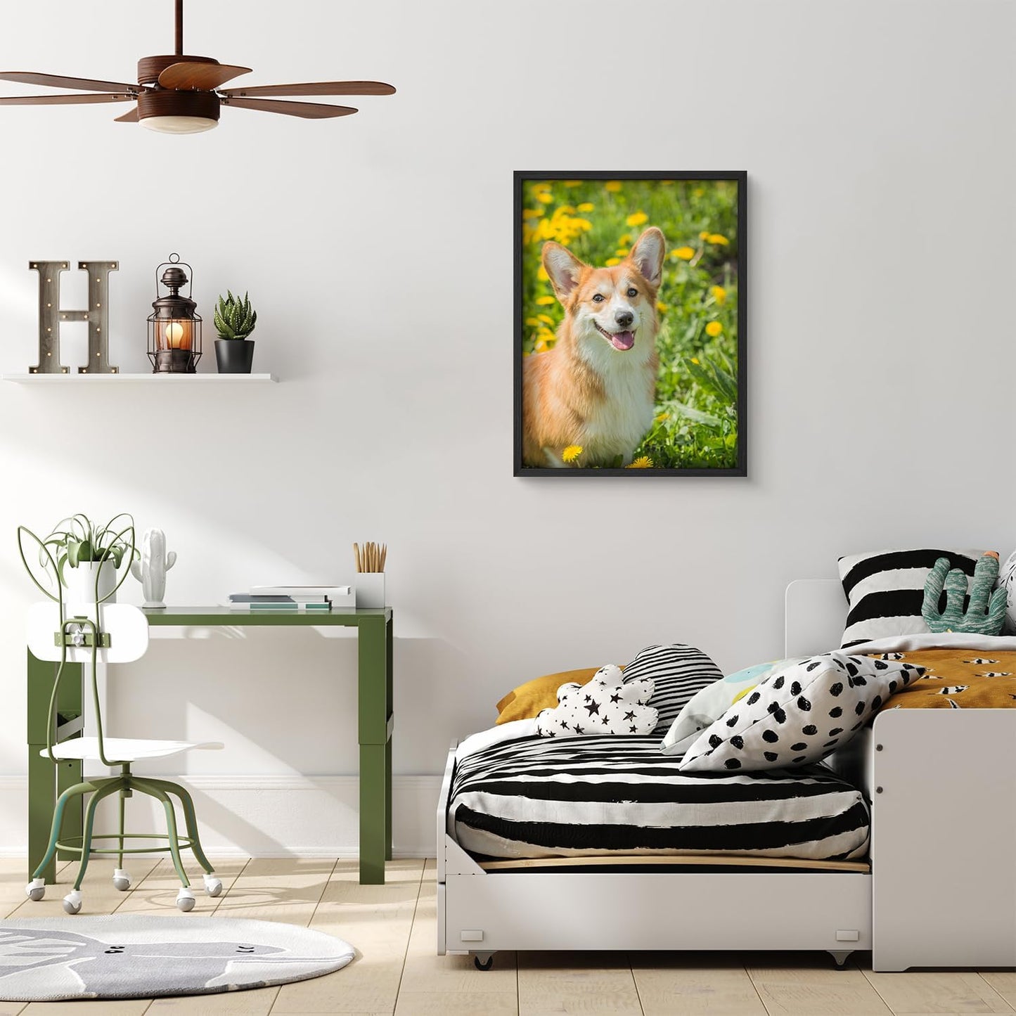 NWT Custom Framed Poster Prints with Your Any Photos, Personalized Canvas Pictures for Wall to Print Framed - 12"x16" Black