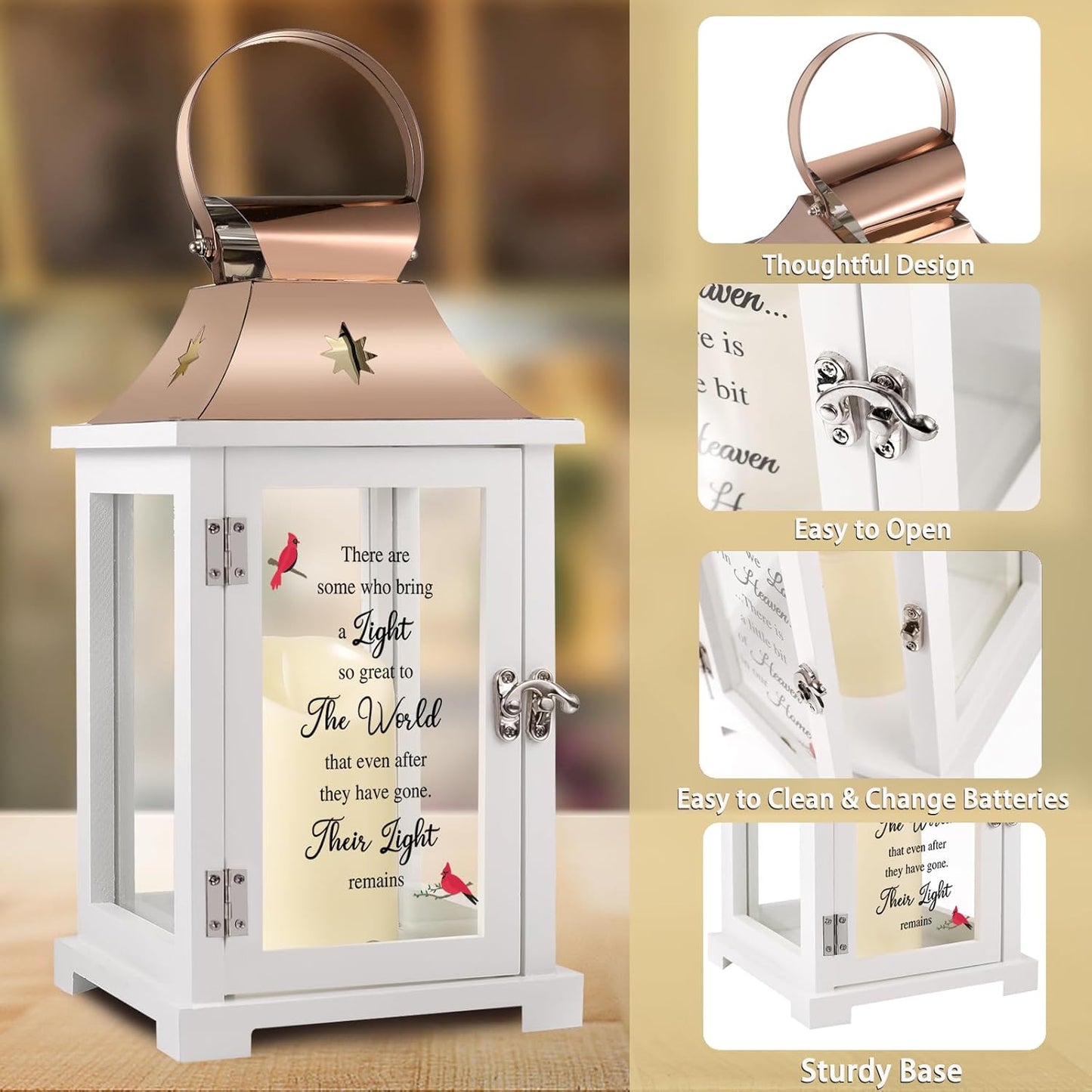 Memorial Lantern, Sympathy Gifts for Loss of Mom/Dad/Loved One, Bereavement Gifts, in Memory of Loved One Lantern,Celebration of Life, Memorial Gifts, Funeral Lantern,There are Some who Bring a Light