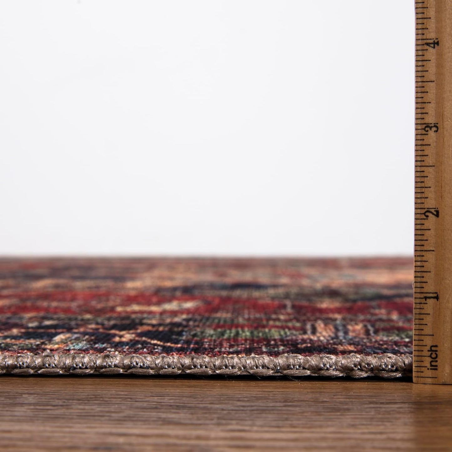 Keen Home Design 6x9 Rug - Machine Washable Area Rug with Non-Slip Backing, Ideal for Living Room, Dining Room, Bedroom - Vintage, Easy Clean, Durable, Low Pile Rug - (6' x 9')