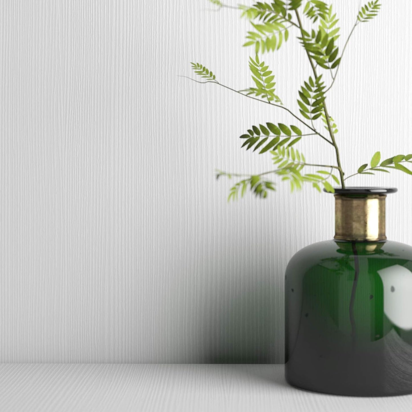 Mobili Fiver, Set of 2 Rachele Shelves, 23.62 in, Ashwood White, Melamine-Finished, Wall Mounted Shelves for Bedroom, Corridor, Kitchen, Entrance, Living Room, Office, Italian Furniture