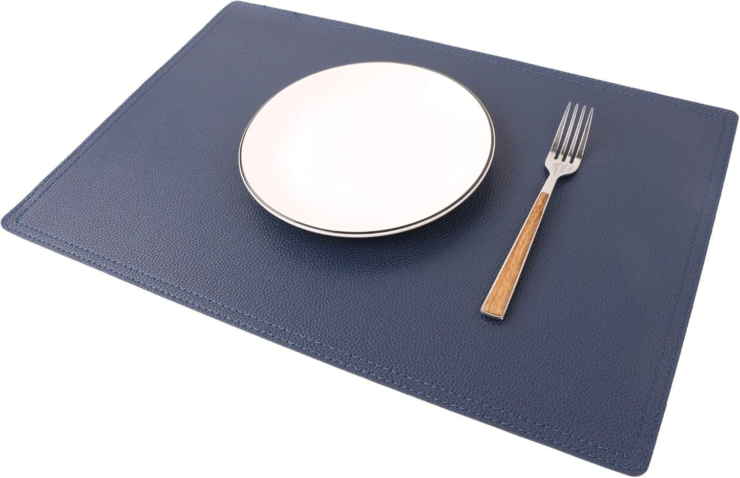 Jovono Set of 8 Faux Leather Placemats, PU Table Mats, Waterproof, Stain Resistant, Heat Resistant, Non-Slip Easy to Clean for Kitchen, Dining, Conference Tables