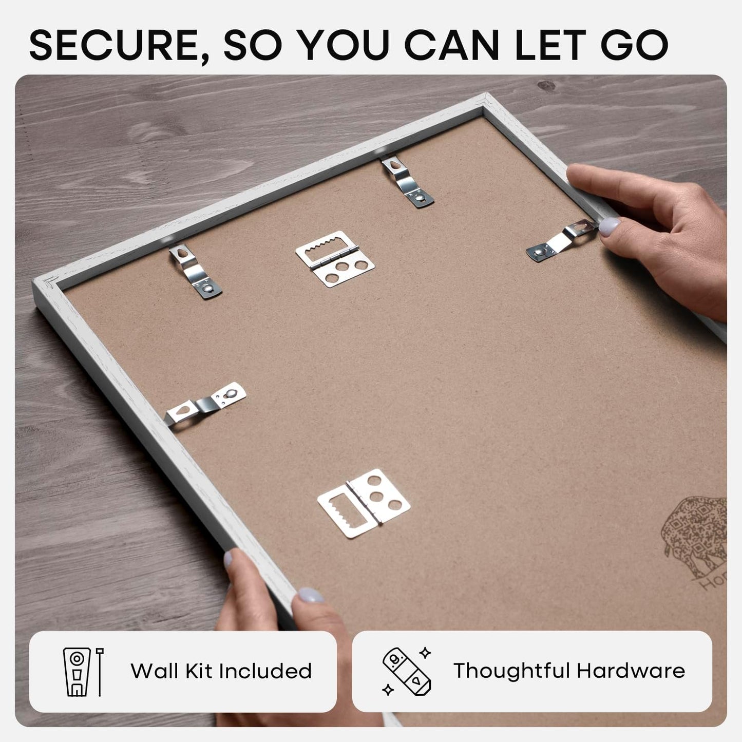 Homeforia White Picture Frame 24x36, High End Oak 24 x 36 Wood Poster Frame with Mat 20 by 30 for Photo, 24x36 Large Wooden Frame Matted to 20x30, 36x24 Thin Frames, Tempered Glass, Wall Kit, Set of 1