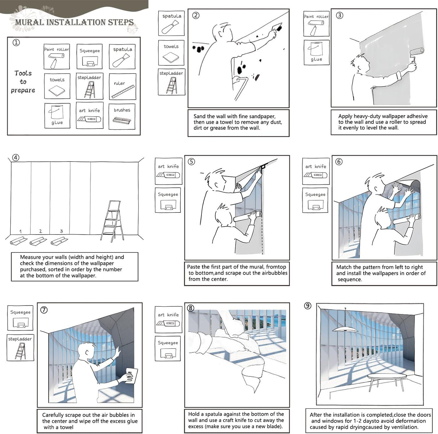 AFZEVEB-3D Blue Seascape Wallpaper Space Wall murals for Bedroom 136"x96" (Not Peel and Stick)