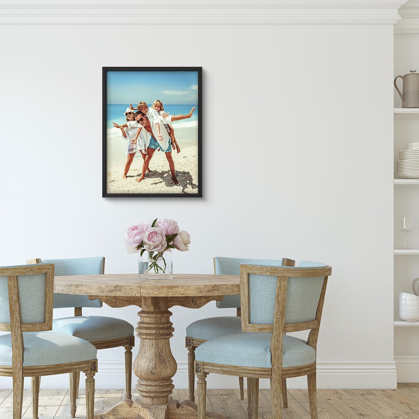 wall26 Custom Framed Poster Wall Art for Living Room, Bedroom Canvas Prints for Home Decoration Ready to Hang - 12"x16" Black