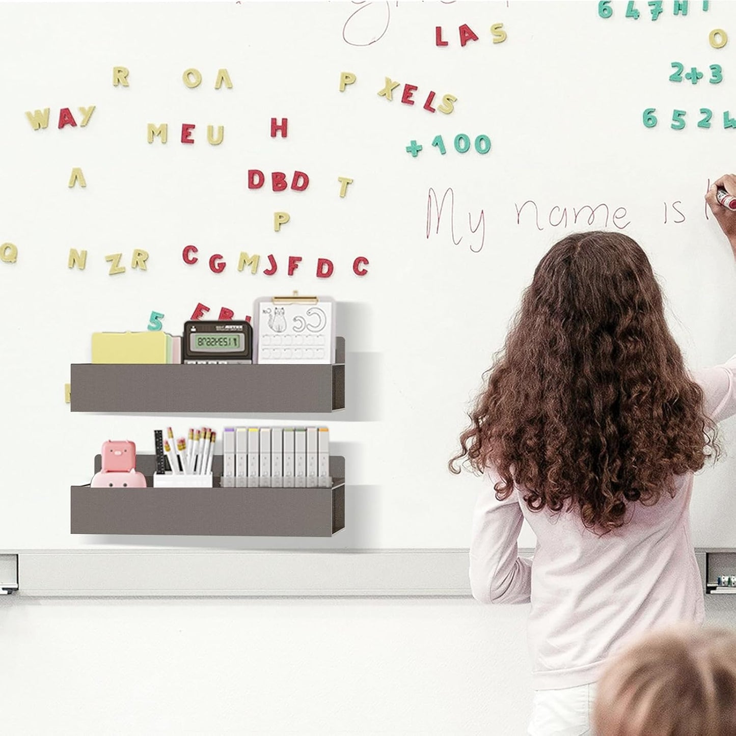 Magnetic Spice Rack Organizer for Fridge Seasoning Organizer for Kitchen Storage With Screw Magnetic Shelf for Oven, RV,Garage,Bathroom (Bronze, 4pack)