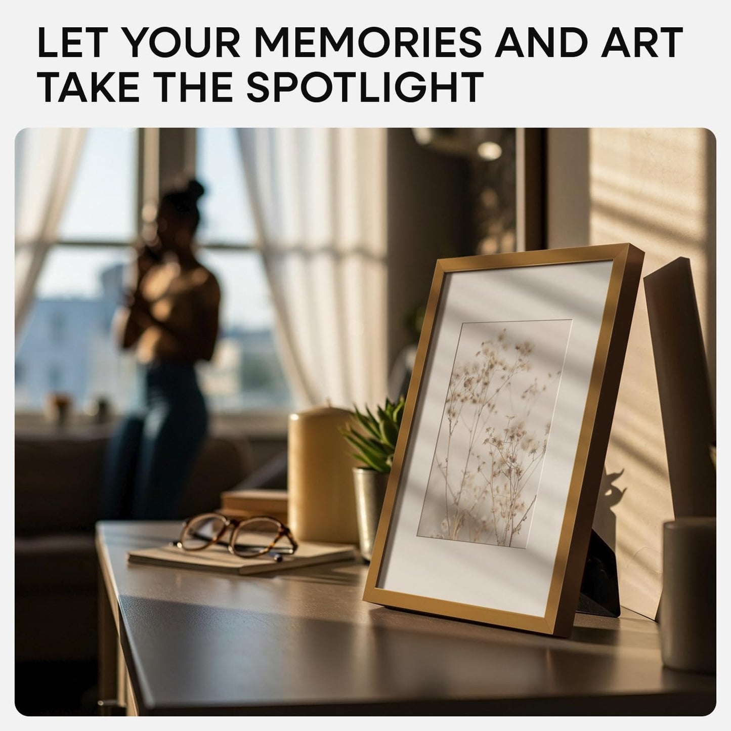 Homeforia A5 Picture Frame Bronze, High End Metal 5.8 x 8.3 Frame Matted to 4.1 x 5.8 Photo, A5 Frame with Mat A6 Art, 5.8x8.3 Poster Frames, 8.3x5.8 Display Frames, Tempered Glass, Wall Kit, Set of 1