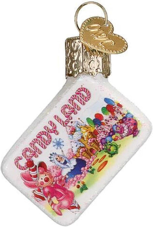 Old World Christmas Mini Candy Land Glass Hanging Ornament