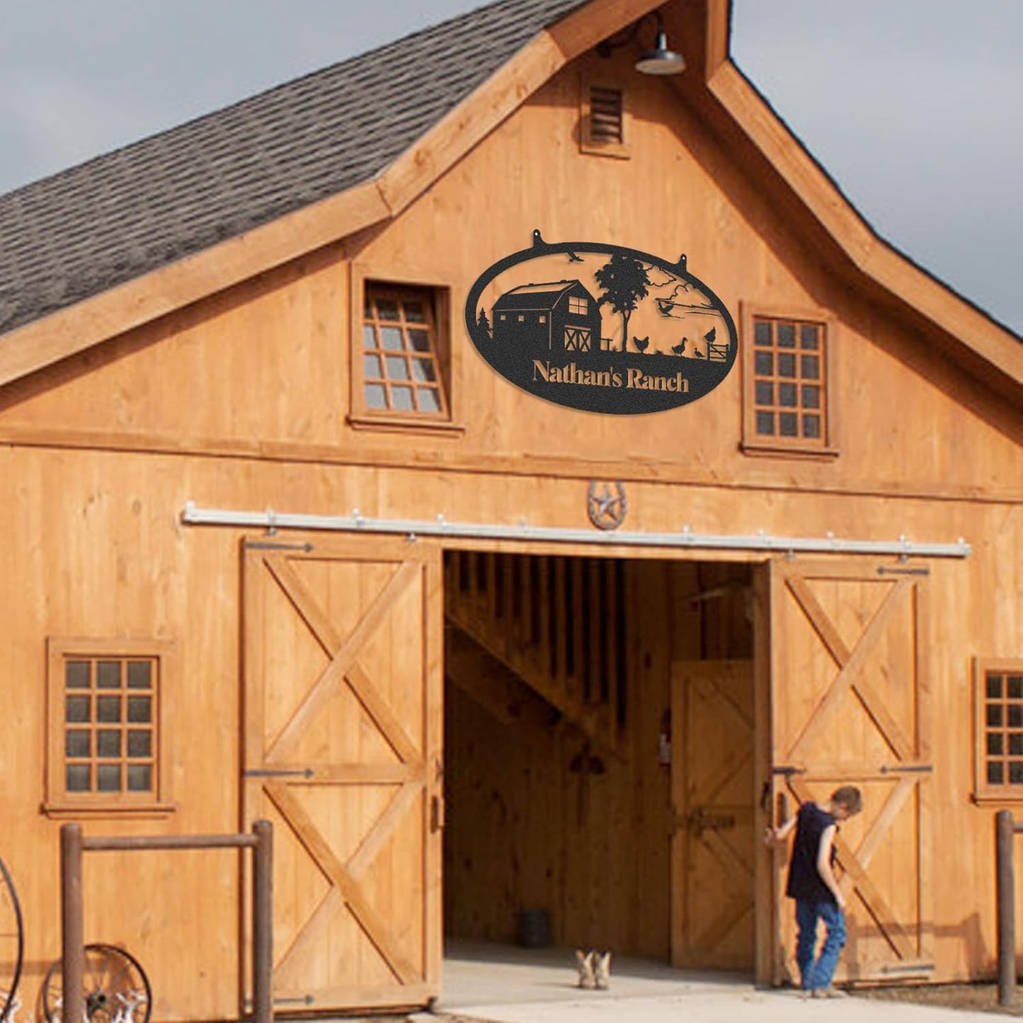 Personalized Metal Farm Signs, Custom Rustic Ranch Decor, Farmhouse Outdoor Decor, Custom Last Name Sign, Large Metal Wall Art, Outdoor Barn Sign, Family Farm Sign, Farmer Ranch Gifts
