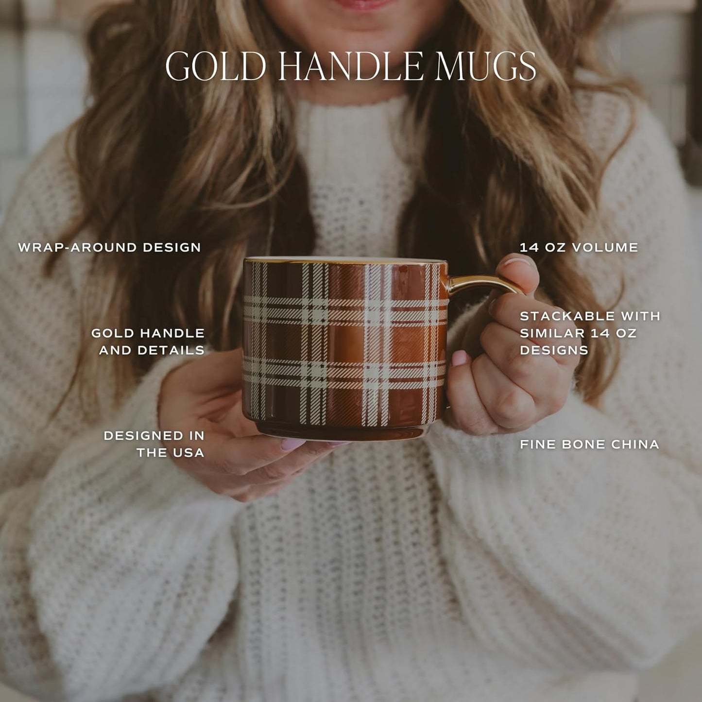 Sweet Water Decor Gold Spiderwebs Mug, 14oz Fine Bone China Coffee Cup with Gold Handle, Cute Halloween Decorations for Home, Spider Web Mug Fall Seasonal Decor, Spooky Season Gifts for Women