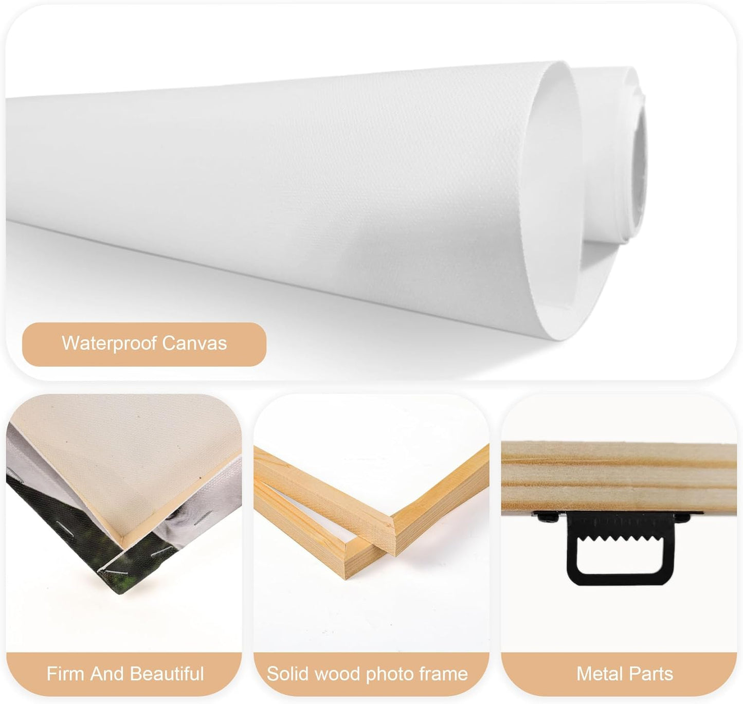 Tapuayts Personalized Custom Canvas Poster: Upload Your Image/Photo for Custom Photo-to-Poster Printing, Quality Wall Art Print (8" X 10")