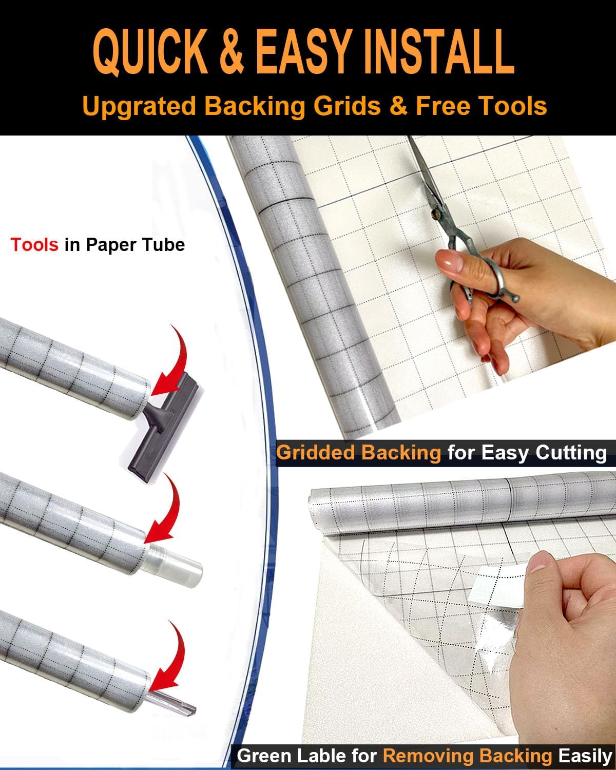 Frosted Glass Window Privacy Film Decorative with Tools, 2 Way Frosting Privacy Film for Glass Windows, Static Cling Tint for Home Anti-UV, 29.5" by 157.4"
