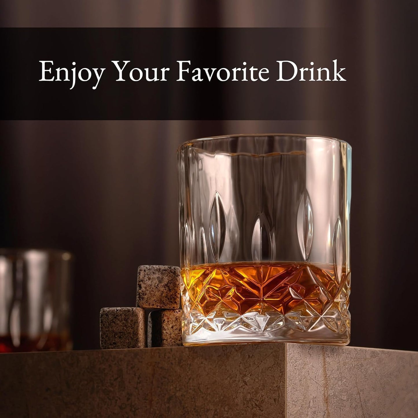 Luxury Gift For Men – Whiskey Decanter Set For Beloved Husband Or Dad Birthday Gift – 2 Whiskey Glasses And Decanter Set Is a Great Gift Idea for Whisky, Bourbon, Scotch lovers…