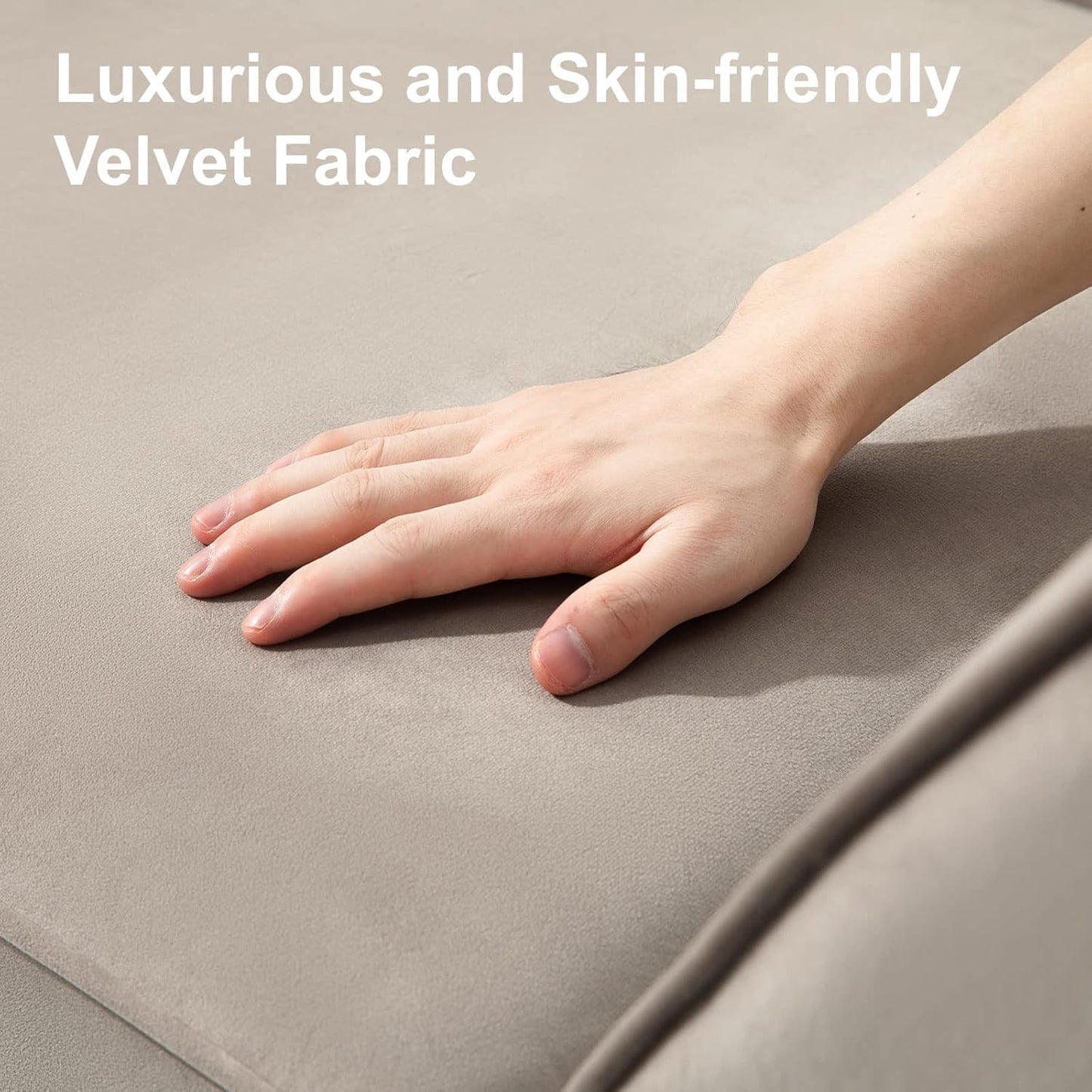 Belffin Modular Loveseat Sofa Couch with Storage Seats Velvet 2 Seater Love Seats for Small Spaces Grey